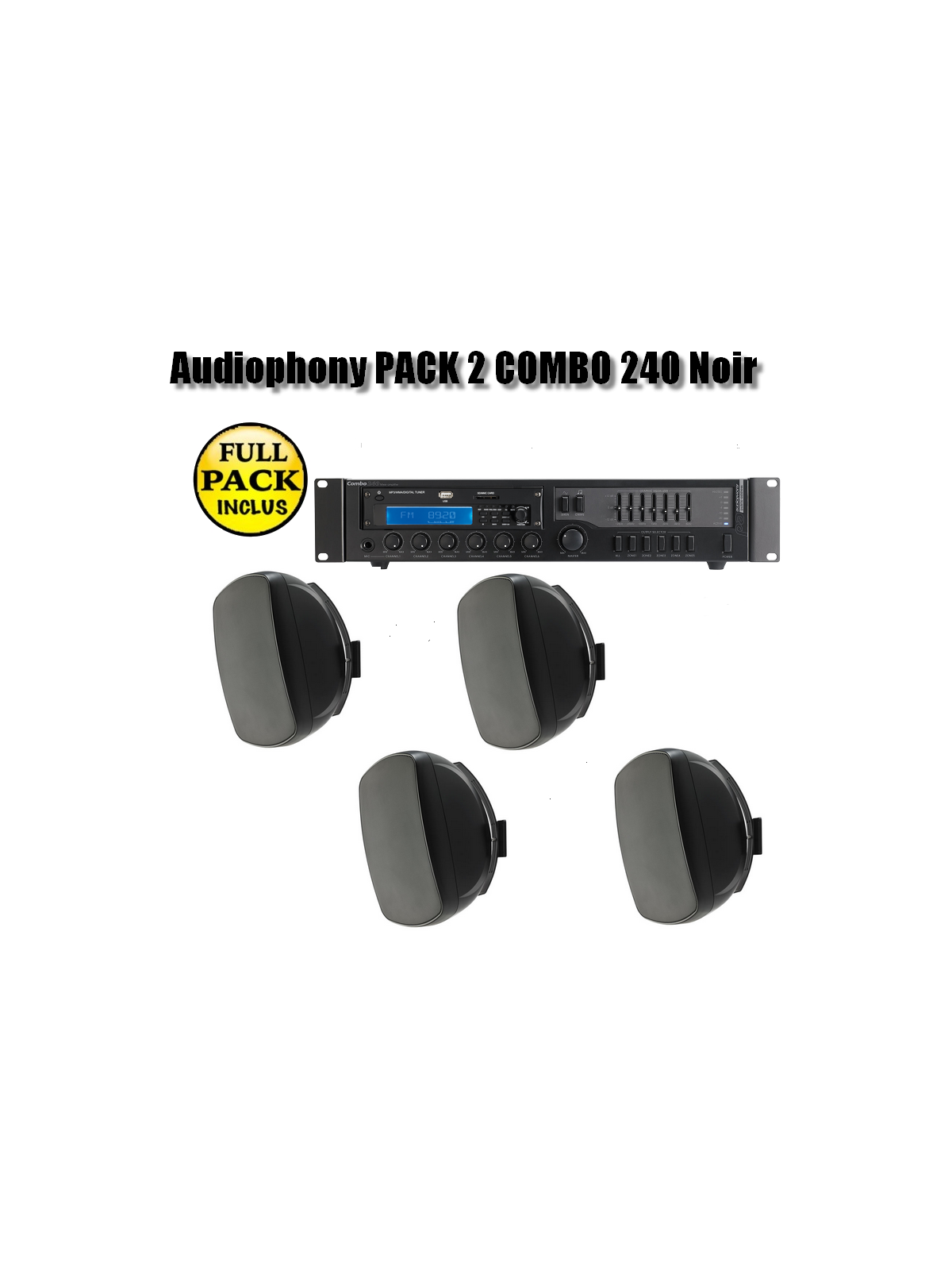 Audiophony PACK 2 COMBO 240 Noir