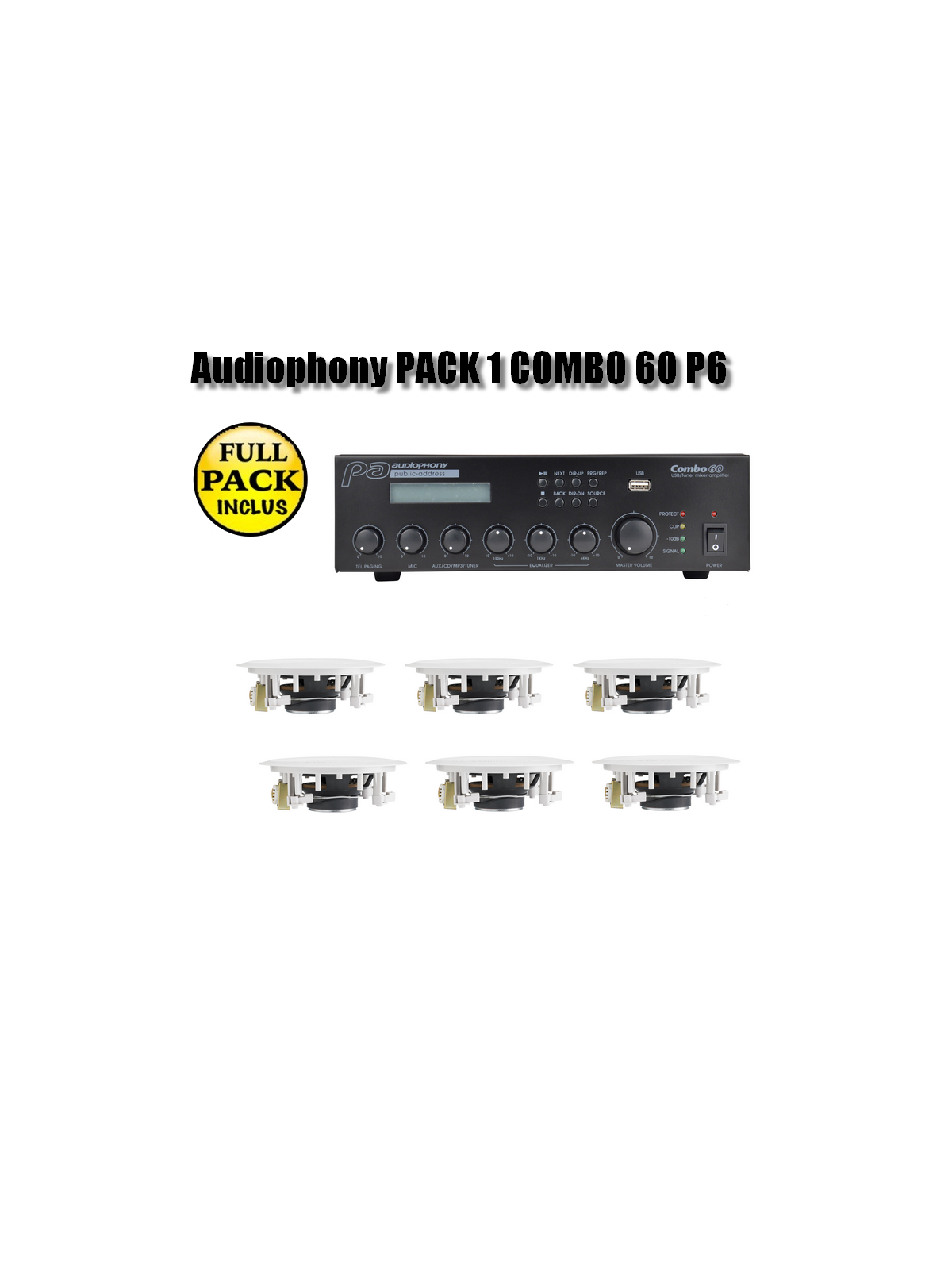 Audiophony PACK 1 COMBO 60 P6