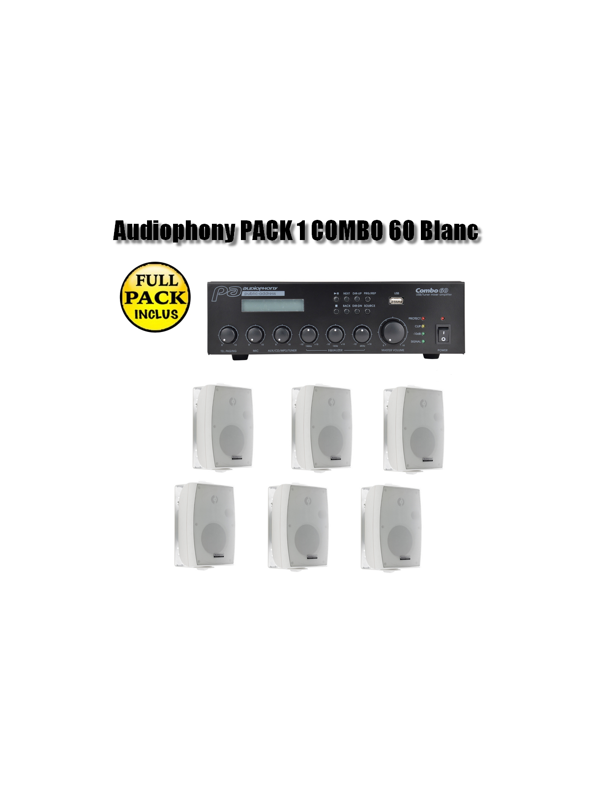 Audiophony PACK 1 COMBO 60 Blanc