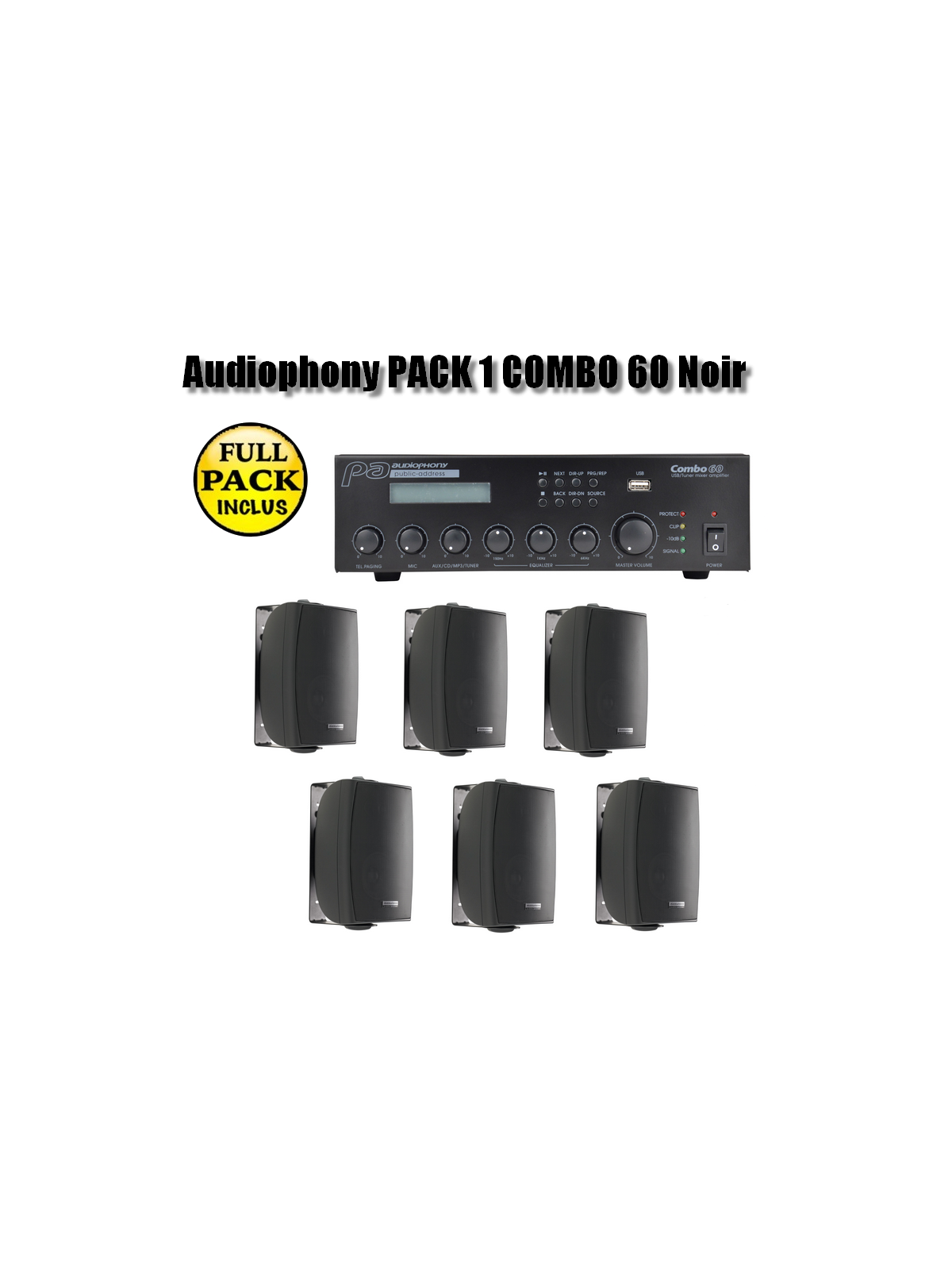 Audiophony PACK 1 COMBO 60 Noir