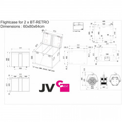 Briteq CASE FOR 2xBT-RETRO 