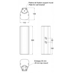 Audiophony iLINE43w Blanc
