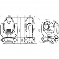 BT-METEOR Compact 100W LED Moving H