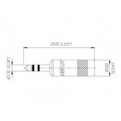 Rean Mini Jack 3.5 Stéréo Noir