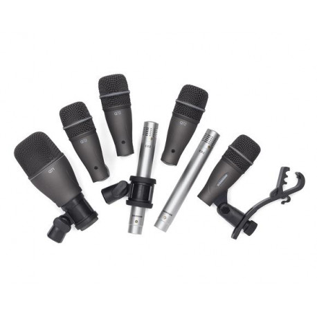 Ensemble De Microphones De Batterie Professionnel, 7 Micros De