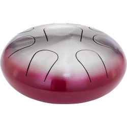 Pearl - Tongue Drum 9 notes - C Major Natural Crimson Fade