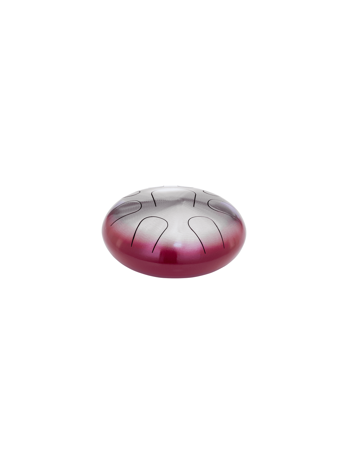 Pearl - Tongue Drum 9 notes - C Major Natural Crimson Fade