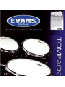 Evans - TPEC2SCLRS Tom Pack - Transparentes standard 12" 13" 16"