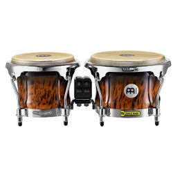 BONGOS MEINL BOIS 7/8.5" BROWN BURL BRILLANT