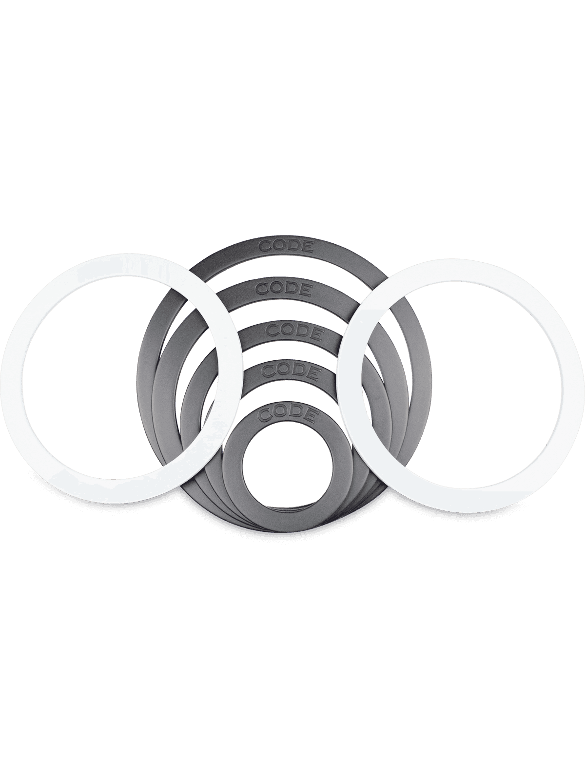 CODE DRUMHEADS - Anneau Renfort G.C 3" Blanc