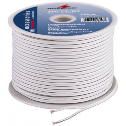 Câble HP 2X0.75mm² Blanc 100m