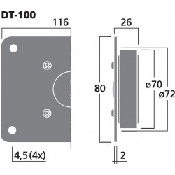 Tweeter Dôme 30W 8 ohms