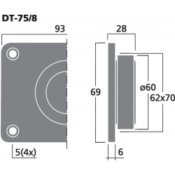 Tweeter Dôme 25W 8 ohms