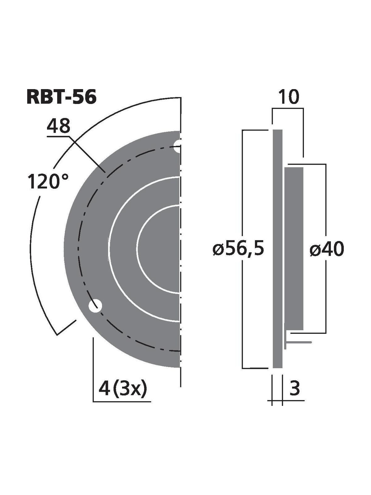 Tweeter Aigu Ruban 10W 4 Ohms