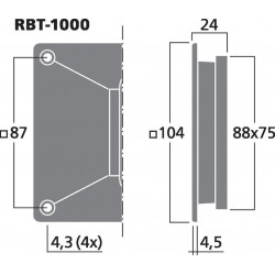 Tweeter Aigu Ruban 40W 6 Ohms