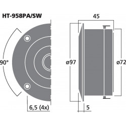 Tweeter Aigu 30W 8 Ohms