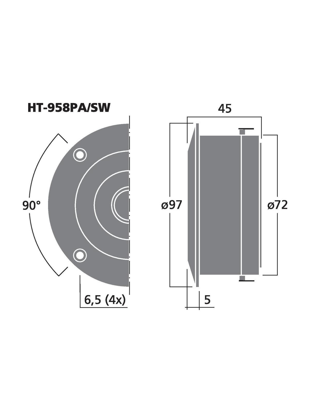 Tweeter Aigu 30W 8 Ohms