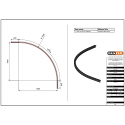 Wentex Eurotrack - Corner 90°