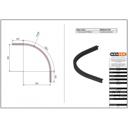 Wentex Eurotrack - Corner 90°