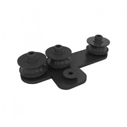 Wentex Rope guide 3 wheels Black