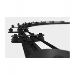 Wentex Rope guide 4 wheels Black