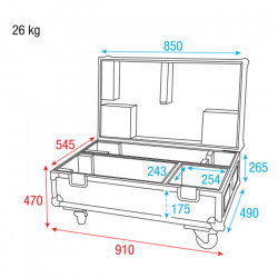 Showtec Case pour FOLLOWSPOT 120W