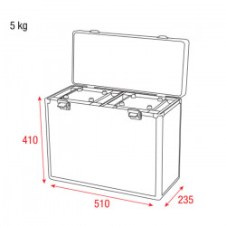 Showtec Case pour 2 Lyres