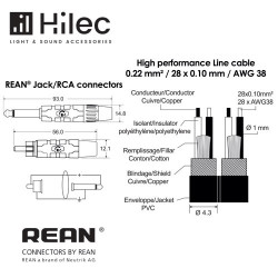 Hilec RCA JACK 1.5m Premium
