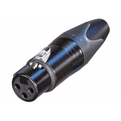 Neutrik XLR mâle 3 broches noir