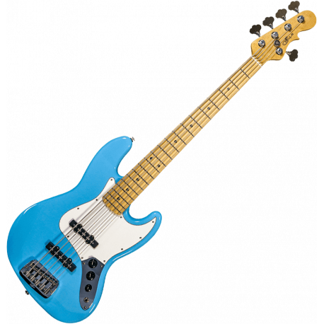 G&L - Jazz Bass - Fullerton Deluxe JB5 Himalayan Blue