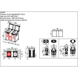 JV CASE pour 2xBT-METEOR Briteq