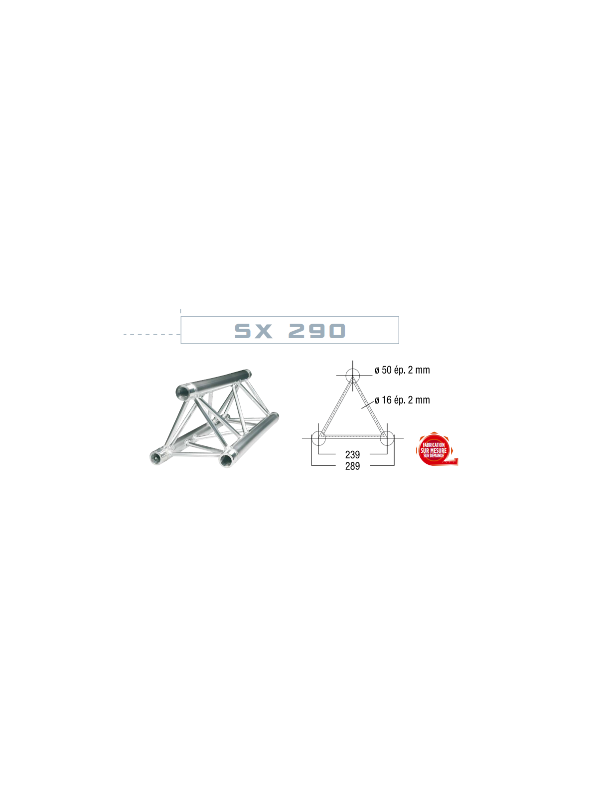 Asd Cercle 5.00m Structure 290 Alu