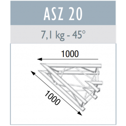 ASD ANGLE ALU SZ290 CARREE