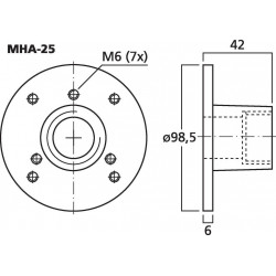 Support adaptateur pour moteur