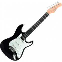 EKO - Starter 3/4 Type Strat Black