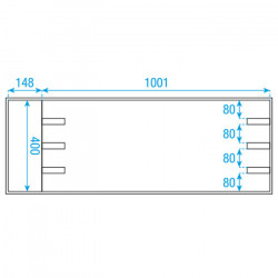 Showtec Case for 12x Sunstrip 