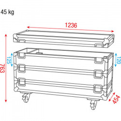 Showtec Case for 12x Sunstrip 