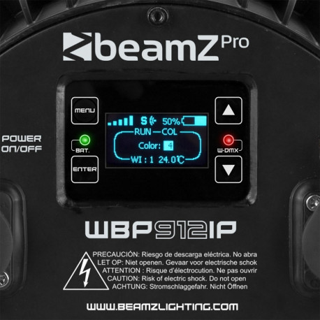 Beamz WB912IP 9x12W RGBWA-UV IP65