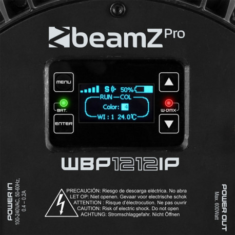 Beamz WB1212IP 12x12W RGBWA-UV IP65