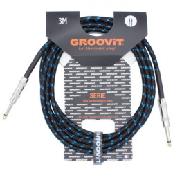 GROOVIT® Tressé Noir / Bleu D/D 3m