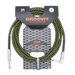 GROOVIT® Tressé Noir / Jaune D/C 3m