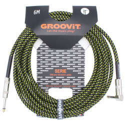 GROOVIT® Tressé Noir / Jaune D/C 6m