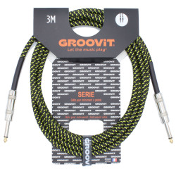 GROOVIT® Tressé Noir / Jaune D/D 3m