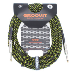 GROOVIT® Tressé Noir / Jaune D/D 6m