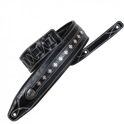 SOLDIER® Sangle Cuir Matelassé Noir