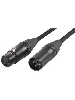 Cordon XLR Male / Femelle 5m HQ Pro Neutrik Noir