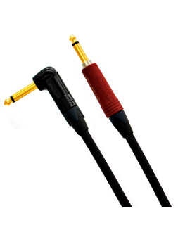 Cordon Jack/jack 3 m Pro Neutrik Silent Coudé