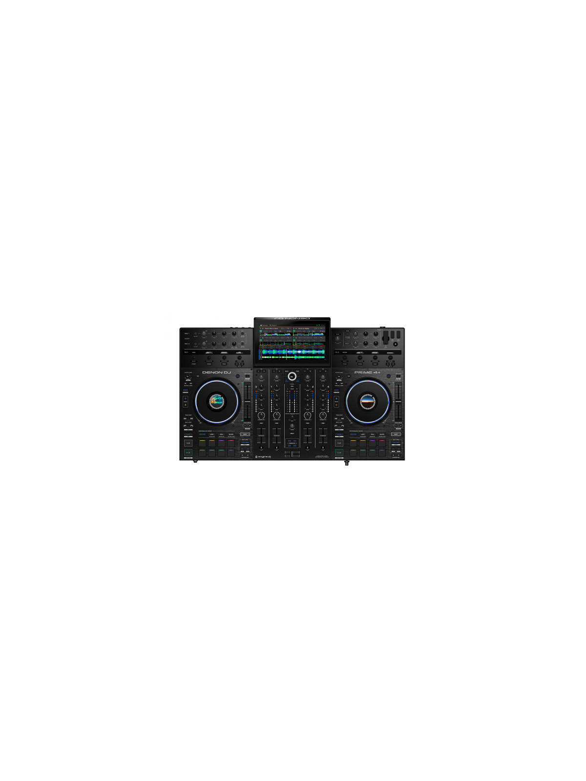 Contrôleur Autonome Denon DJ - PRIME4+ avec SSD 240 GO 
4 voies autonome avec écran tactile 10,1"-Wifi, BT