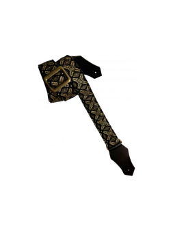 Sangle Guitare GET'M GET'M - RNR-BLACK-GOLD-BROCAD