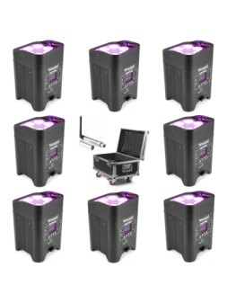 Location Pack 8 Proj. 6x12W Accu HF